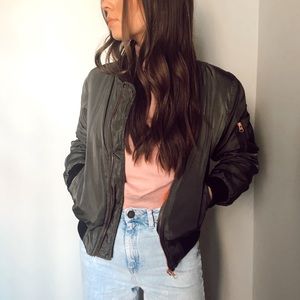 Trendy bomber jacket!